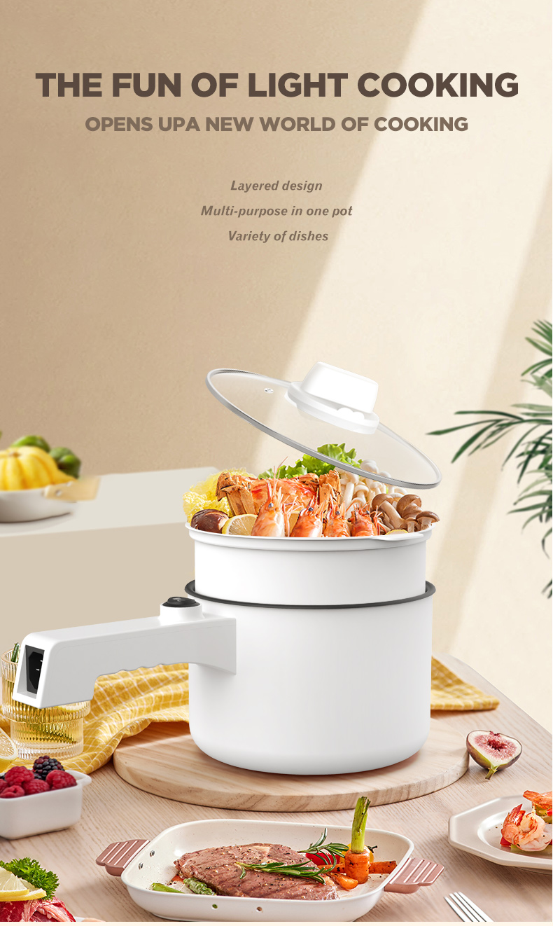 Dreepor Mini Rice Cooker 1.8L Multi-function Cooker Non-Stick Inner Pot ...