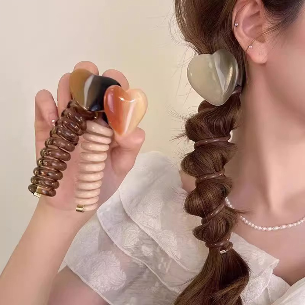 Japanese Minimalist Bubble Braid Hair Loop for Women 2025 New Love ...