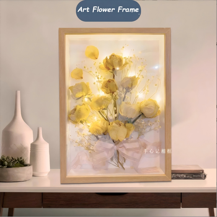 Flower Frame Bouquet Collection and Display Shadow Box DIY Art Frame ...