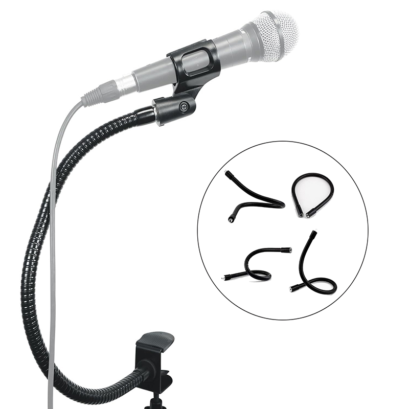 Microphone Gooseneck Flexible Metal Hose 360° Rotation for Live ...