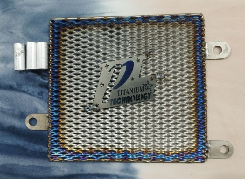 P Titanium Radiator Cover For Honda click Version 2 and Version 3 ...