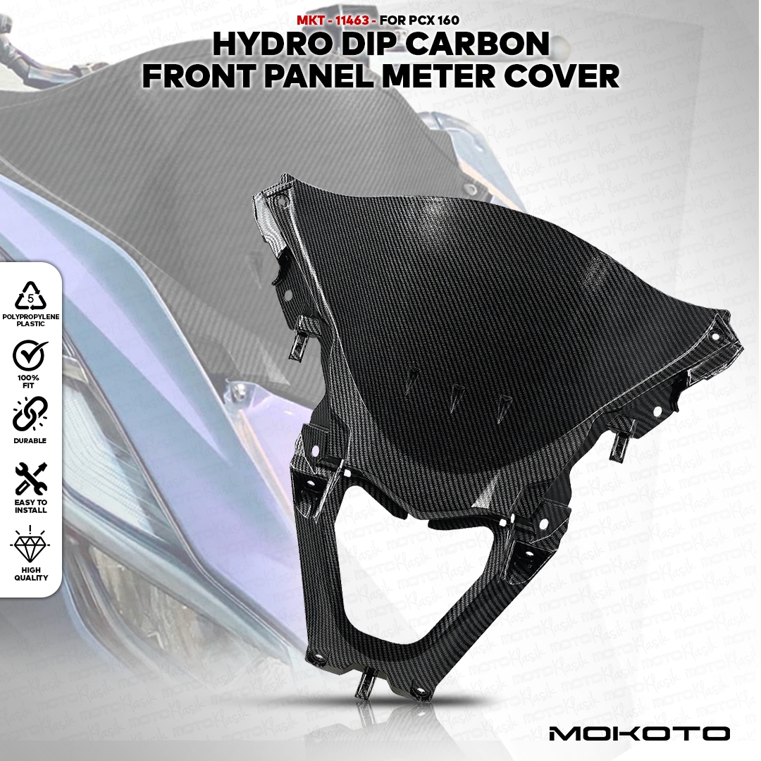 MOKOTO CARBON FINISH FAIRING HONDA PCX 160 FRONT PANEL METER COVER ...