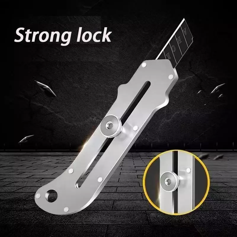 Stainless Steel Utility Knife Multifunction Retractable Box Cutter with ...