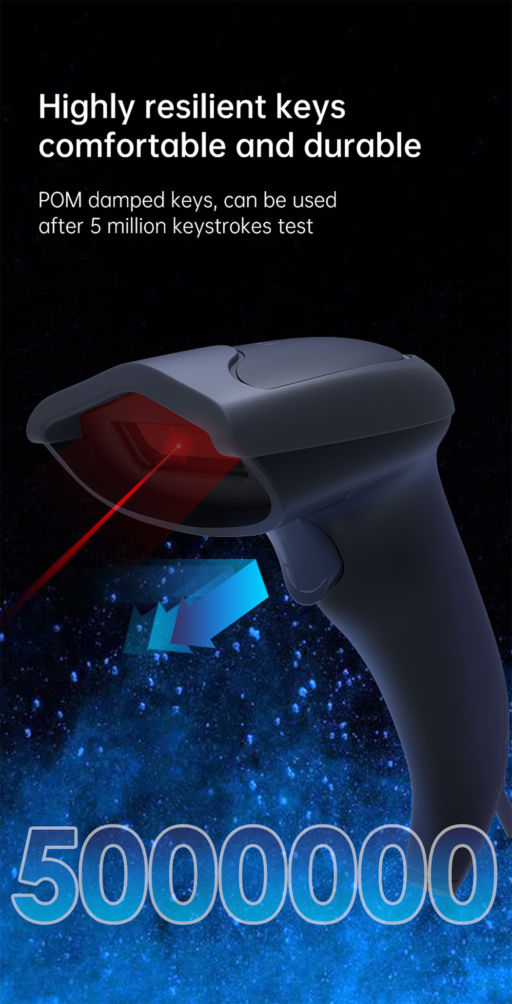 Deli S201 Handheld Barcode Scanner | Shopee Philippines