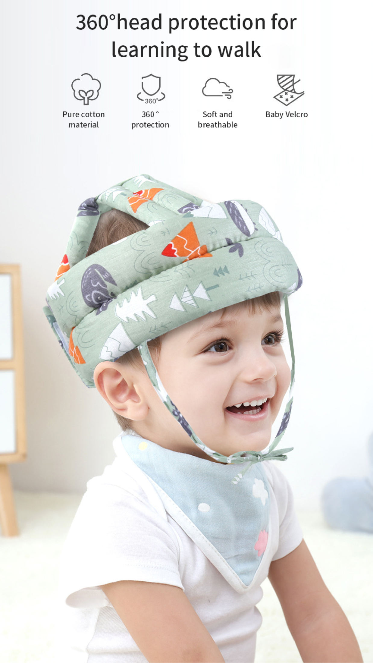 Baby Head Protector Hat Toddler Infant Safety Helmet Anti Fall Anti ...