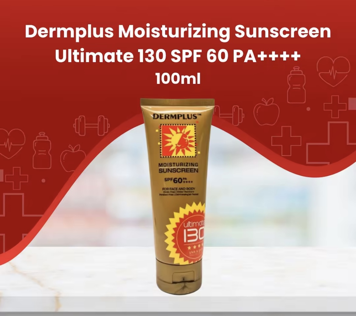 Dermplus Moisturizing Sunscreen Ultimante 130 for Face and Body SPF130 ...