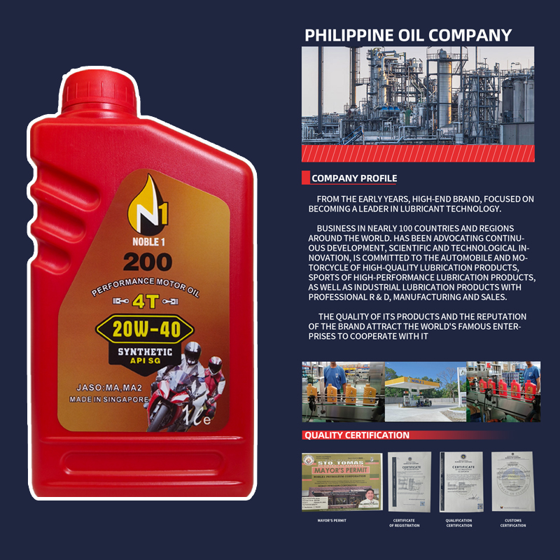 NOBLE-1 Scooter Power oil 20W-40 1L 4T For Honda click 125i yamaha mio ...