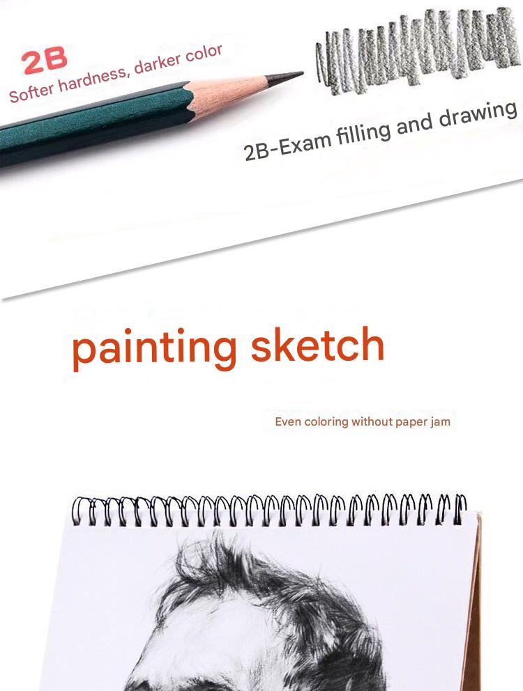 10pcs HB/2B pencils for sketching exams, drawing, wooden pencils for ...