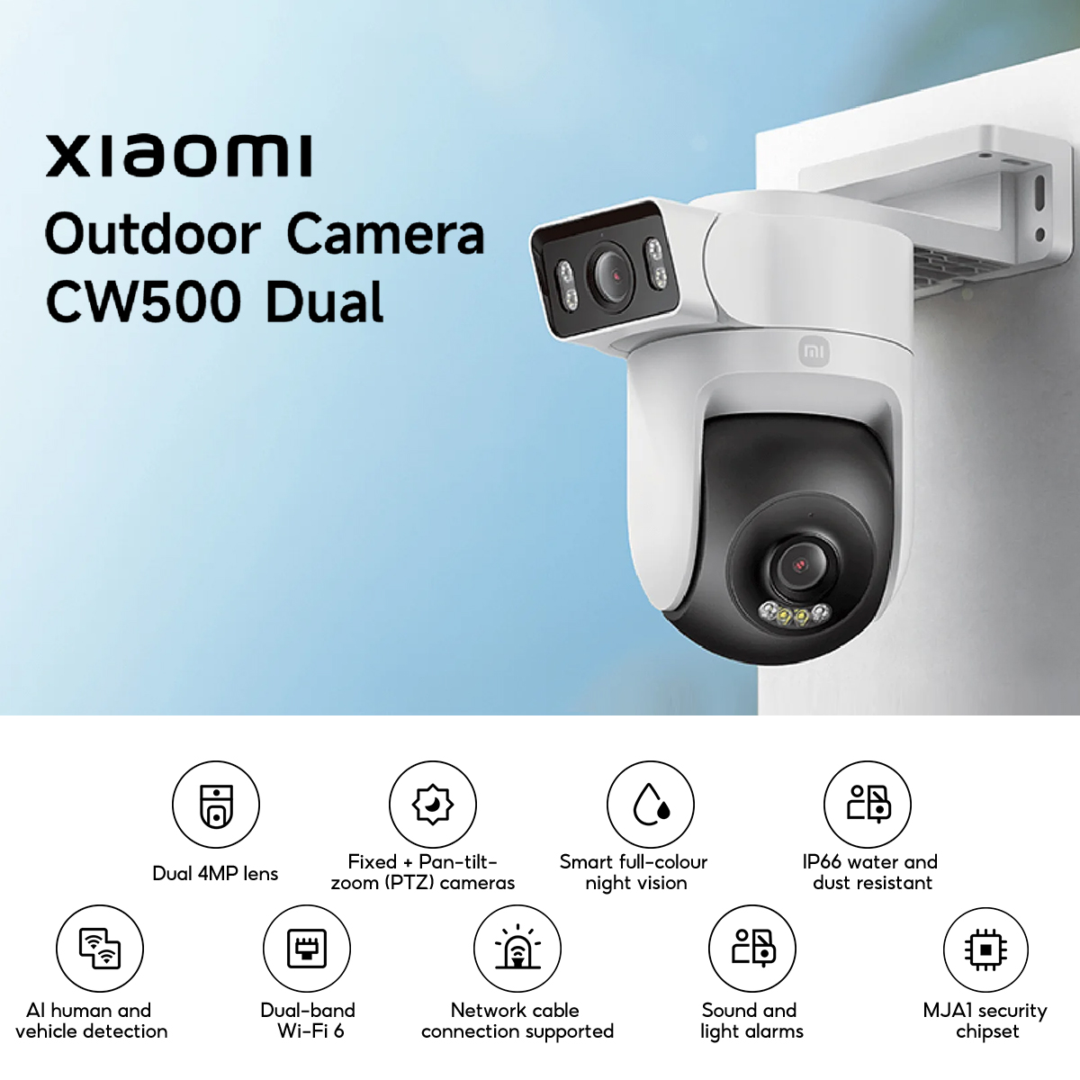 Xiaomi Outdoor Camera CW500 Dual 2.5K Ultra HD 2.4GHz+5GHz IP66 ...