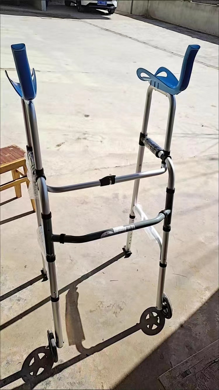 Elderly Walker Crutches Stainless Steel Folding Torque Walker for ...