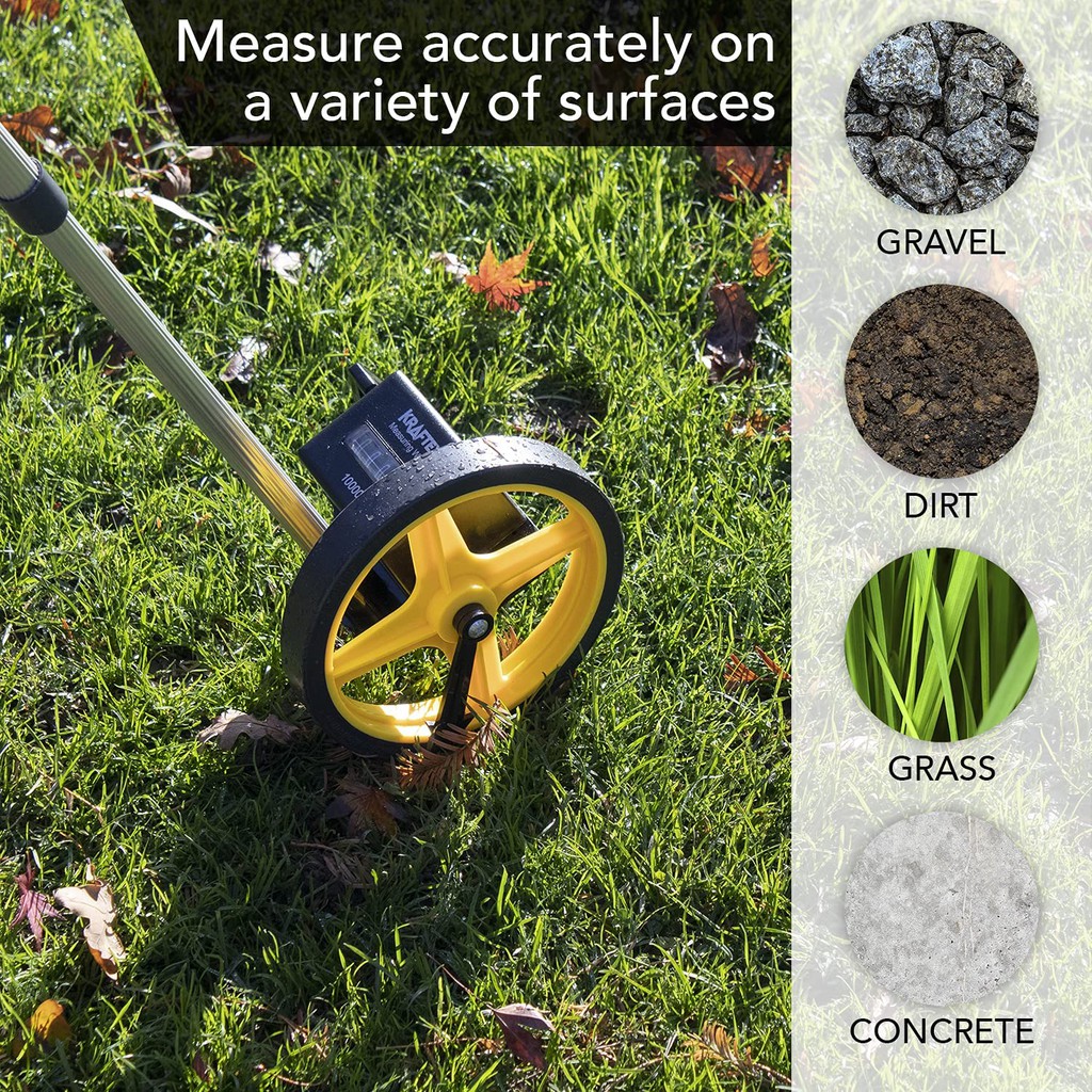 Digital/Mechanical ABS Folding Distance Measuring Wheel Roller Surveyor ...