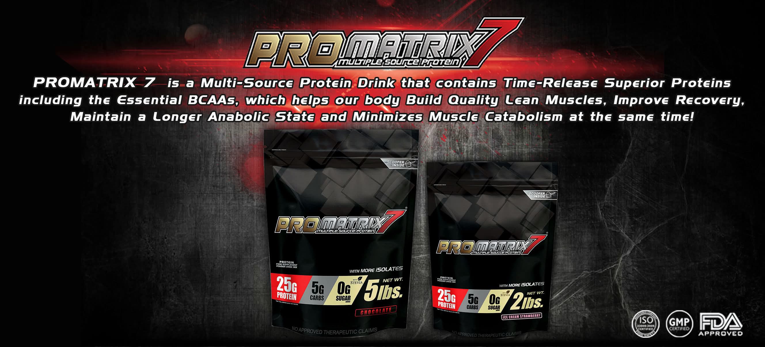 Promatrix7 25g Protein !!! 65servings 5lbs, 2lbs 26servings Chocolate ...