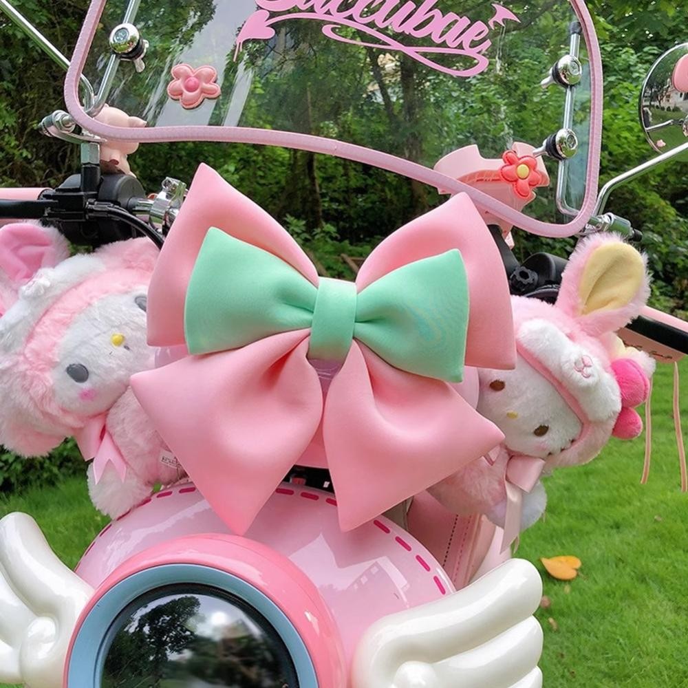 Helmet ribbon for Women Dual-color Cute ribbon Accessories Decoration ...