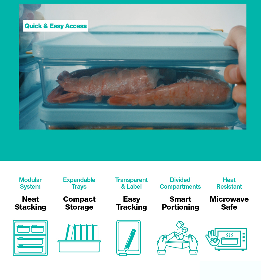 LocknLock Set of 4 Freezer Fit | Freezer Container | Shopee Philippines