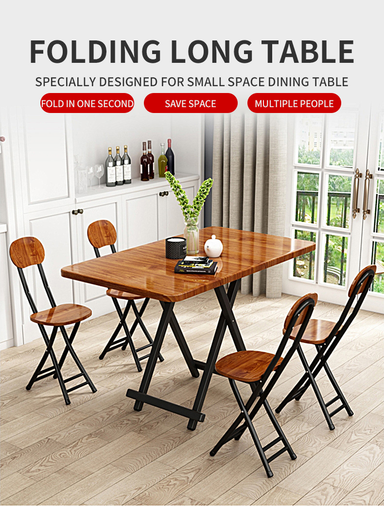 Folding Table Portable Fashion Household Table Save Space Study ...