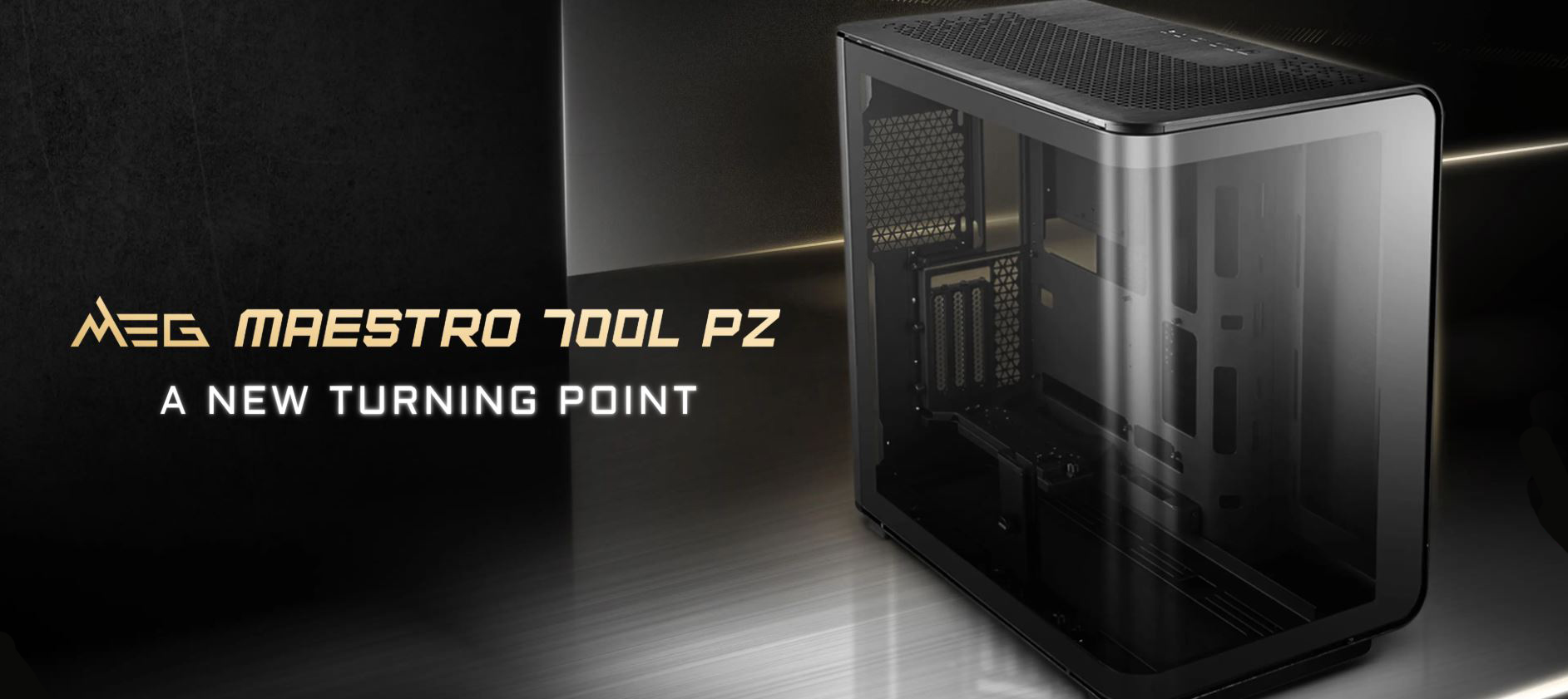 MSI Computer PC Case MEG Maestro 700L PZ Mid-Tower Tempered Glass Case ...
