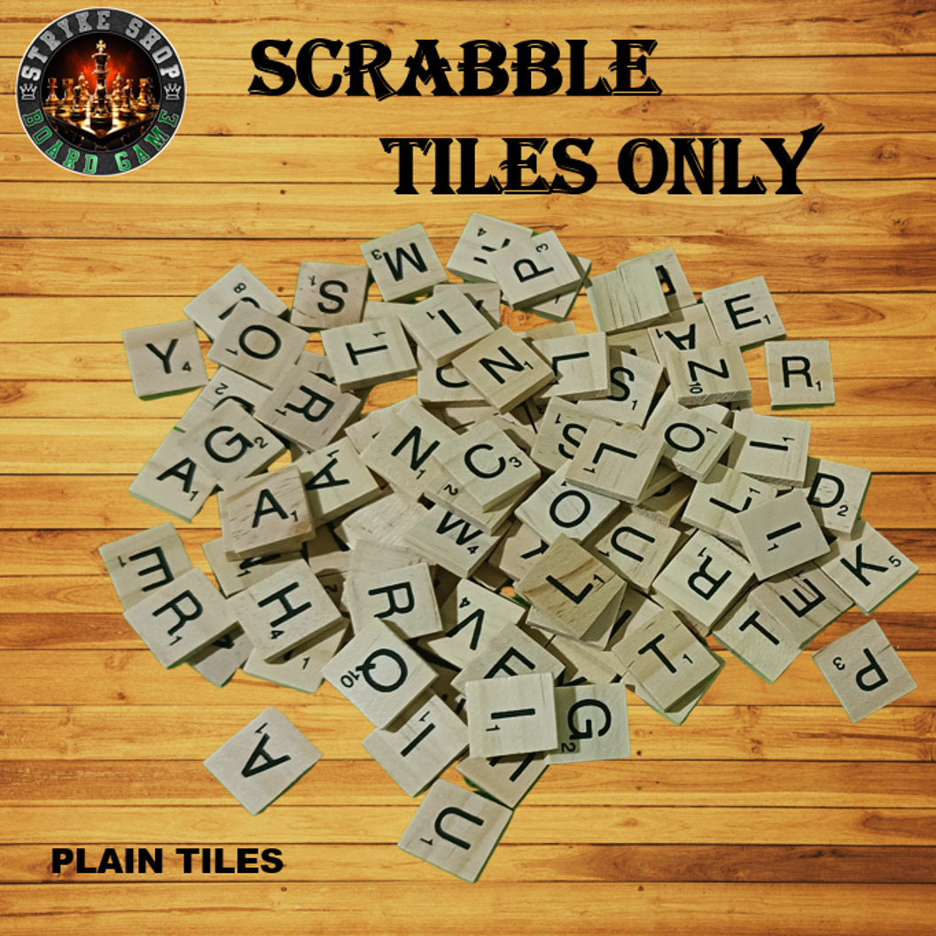 Scrabble Wooden Foldable Board Game – High Quality Tiles & Free Storage ...