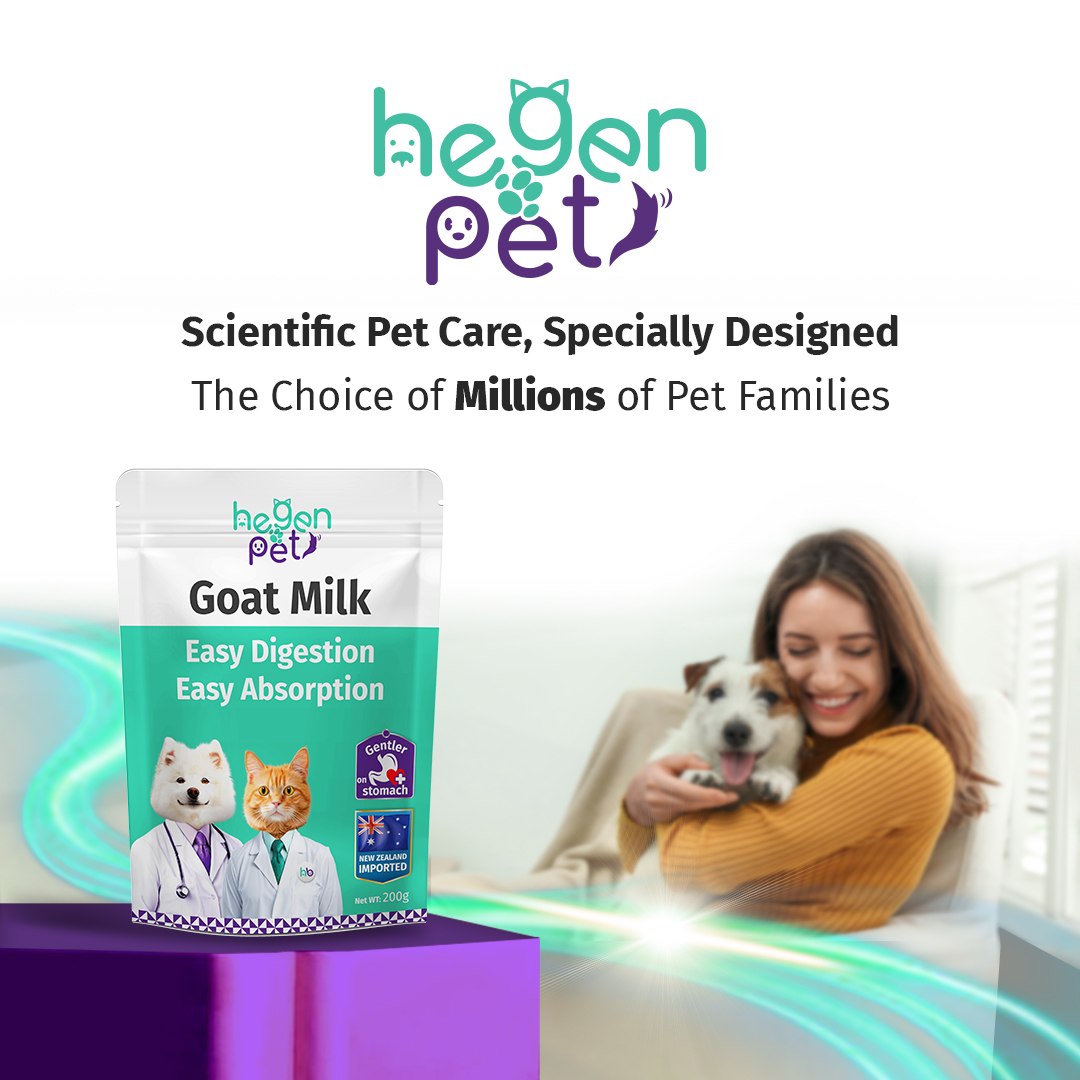 Hegen Pet Goats Milk Powder For Nutrition Supplement Appetite Booster ...
