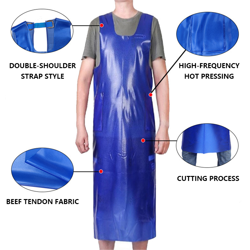 Double Shoulder Cow Tendon Apron - Long Thickened Enlarged Waterproof ...