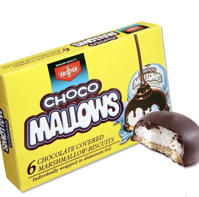 CHOCO MALLOWS (6pcs/100G) SNACKS MARSHMALLOW | Shopee Philippines