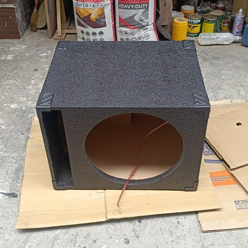 D15 Ported Subwoofer Box 15 inch MDF Lported 35hz tuning Black Textured ...