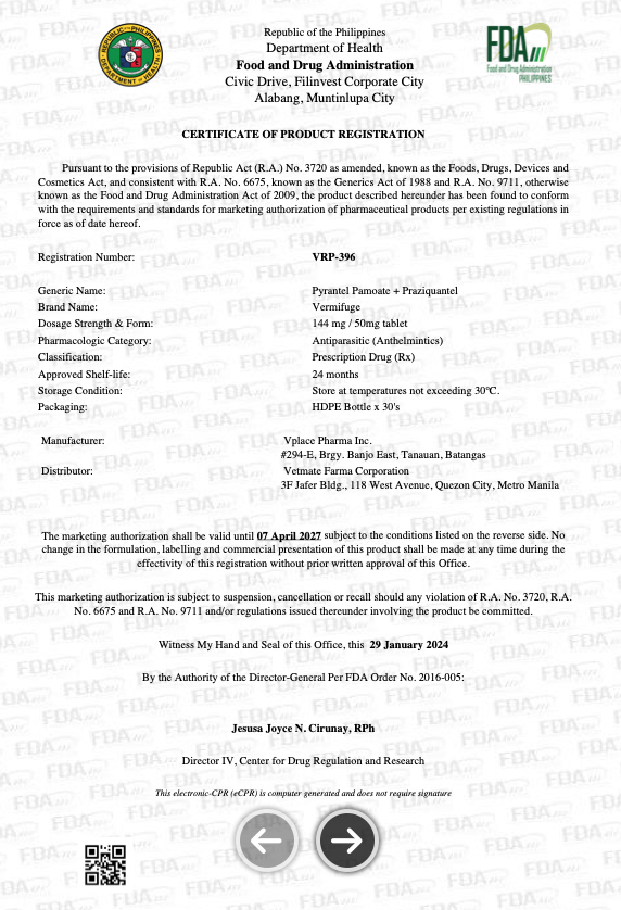 Papi Vermifuge Dewormer Tablet ( 30 Tablets/ Bottle ) | Shopee Philippines