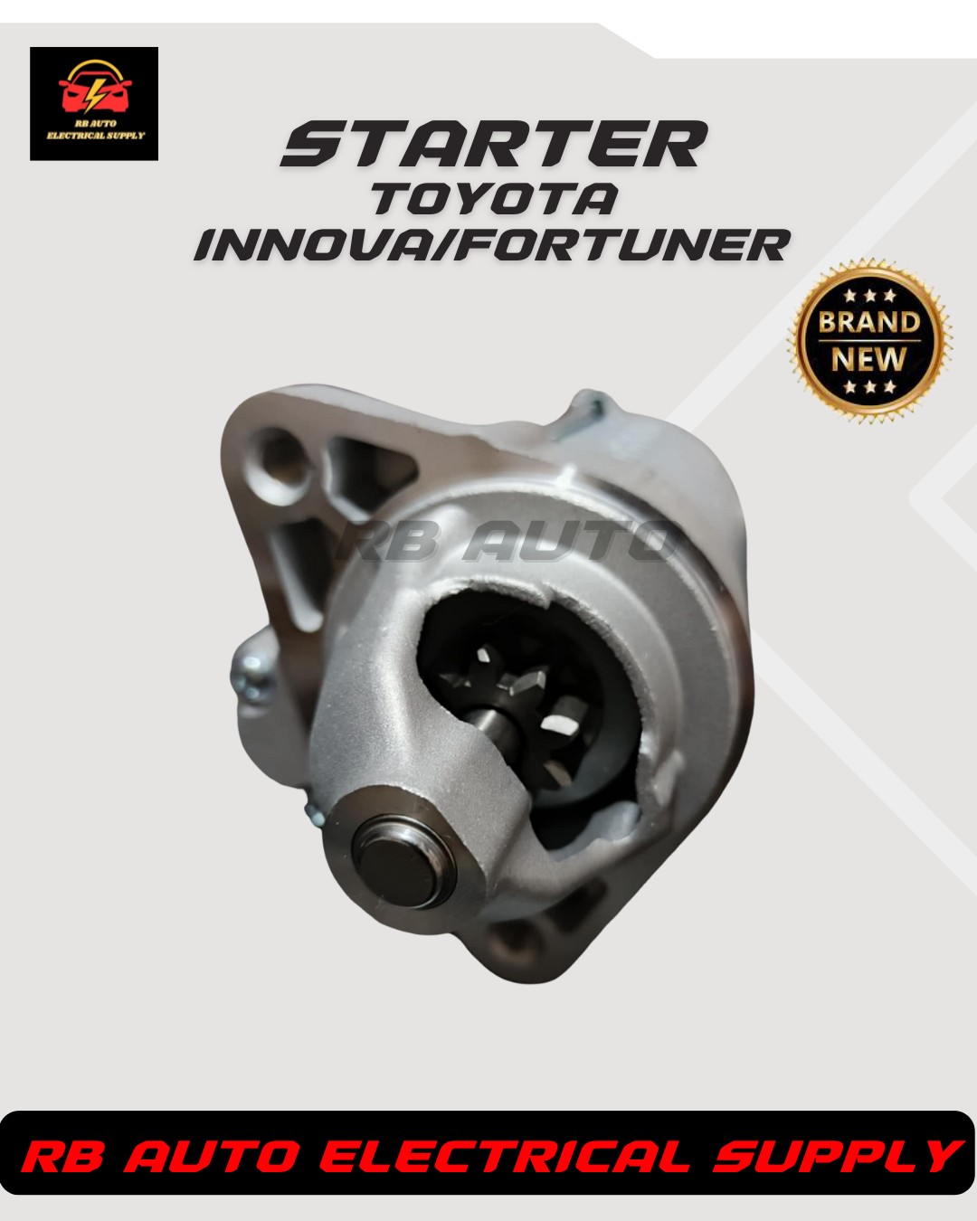 STARTER ASSEMBLY TOYOTA INNOVA/FORTUNER GAS 12V 1.6KW 9TEETH 428000 ...