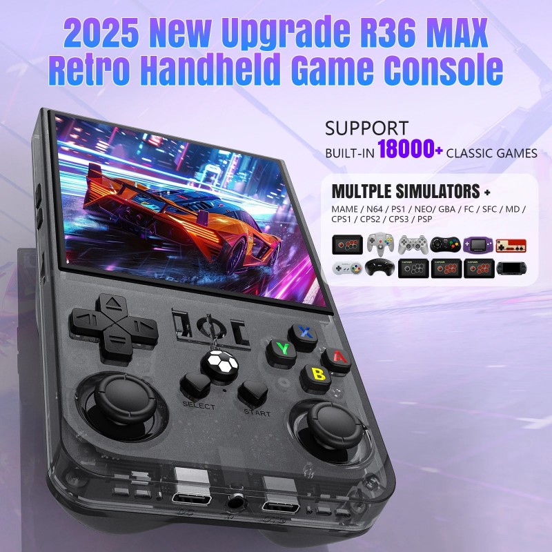 R36S Retro Handheld Video Game Console 3.5 Inch IPS Screen Player ...