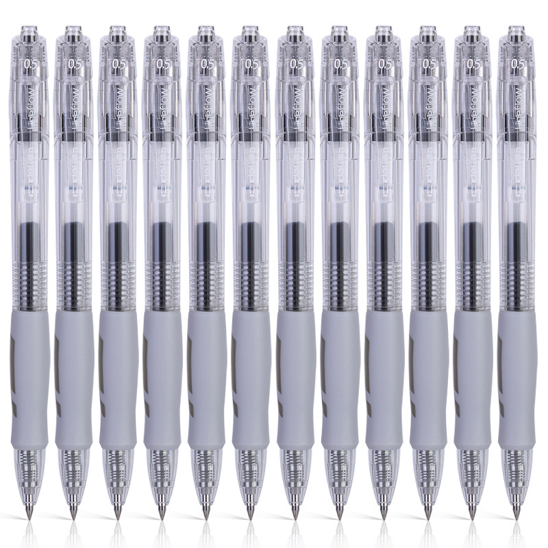 Deli 12PCS Gel Pen EG09 0.5mm Press Sign Pens Student Writing ...