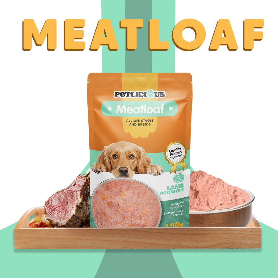 Petlicious Meat Loaf Adult Dog Puppy Wet Food Pouch Salmon Duck Lamb ...