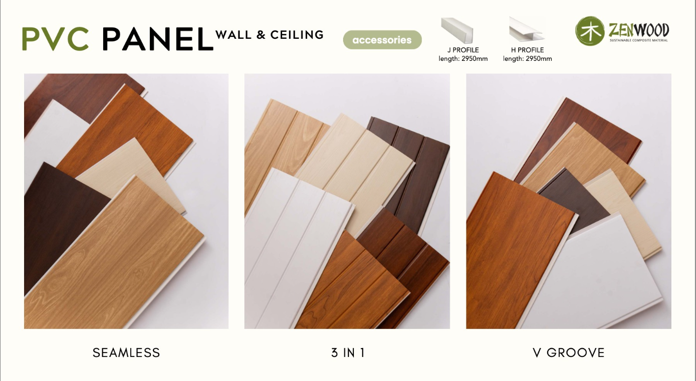 Zenwood 10pcs bundle PVC Wall Ceiling Panel Water and Insect Proof ...