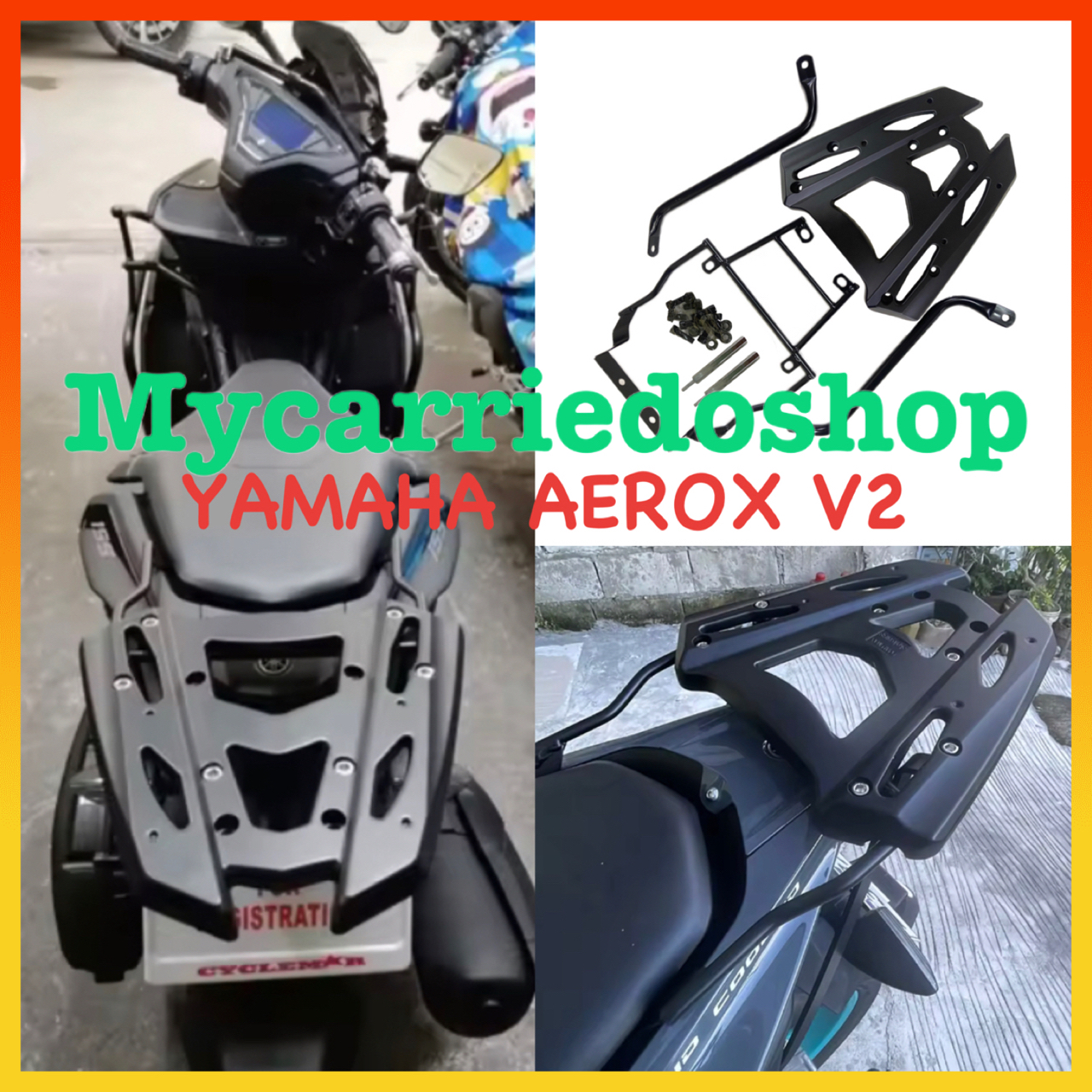 Motorcycle Yamaha Aerox 2021 V2 Anx155 Nvx155 Top Box Bracket Tail Box ...