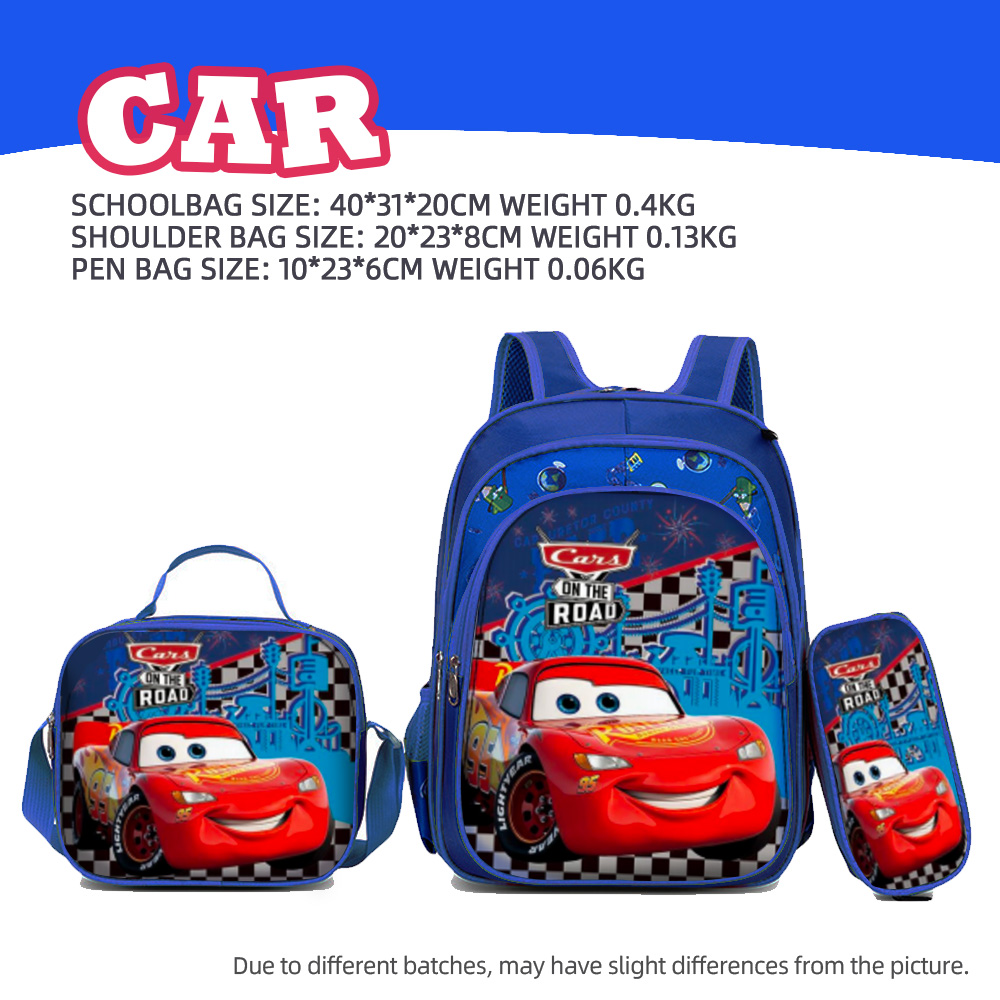 METECH 3 In 1 3D Cartoon Kids Backpack Lunch Box Pencil Case Beg School ...