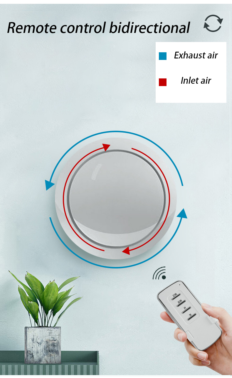 DEG Remote Control Exhaust Fan Wall Mounted Ceiling Mounted Ventilation ...