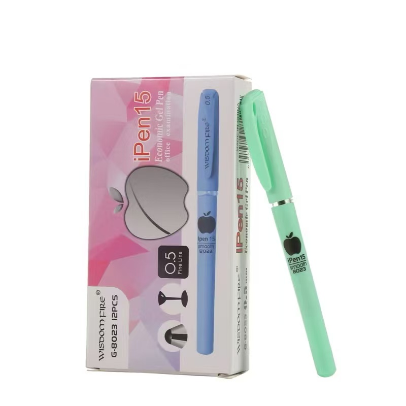 JS #12Pcs/Box Gel Pen Sign Pen 0.5mm Ballpen School Gel Pen Student ...