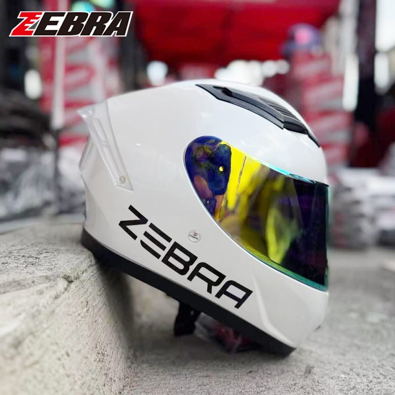 Zebra ALISTAIR Dual Visor Helmet Full Face for Motorcycle Men and Women ...