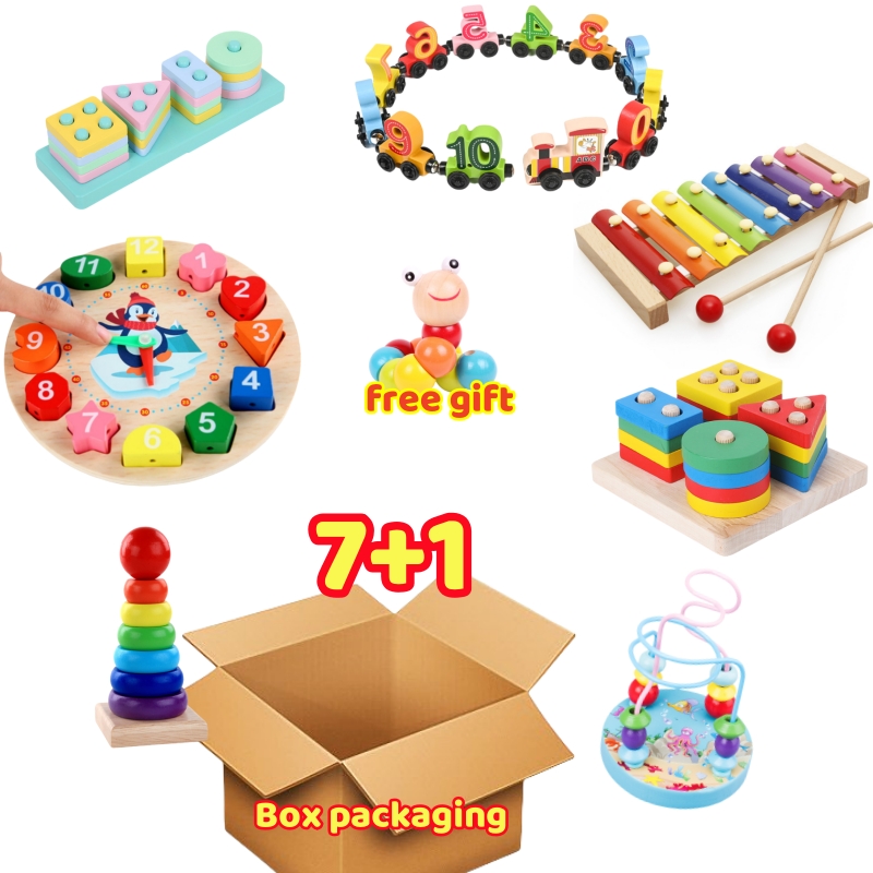 in Wooden Educational Toy Gift Set Shape Sorter Toys for Kids  Educational Toys Blocks Puzzle