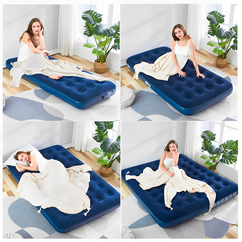 AIR BED Automatic Inflatable Bed for Home Outdoor Camping Double ...