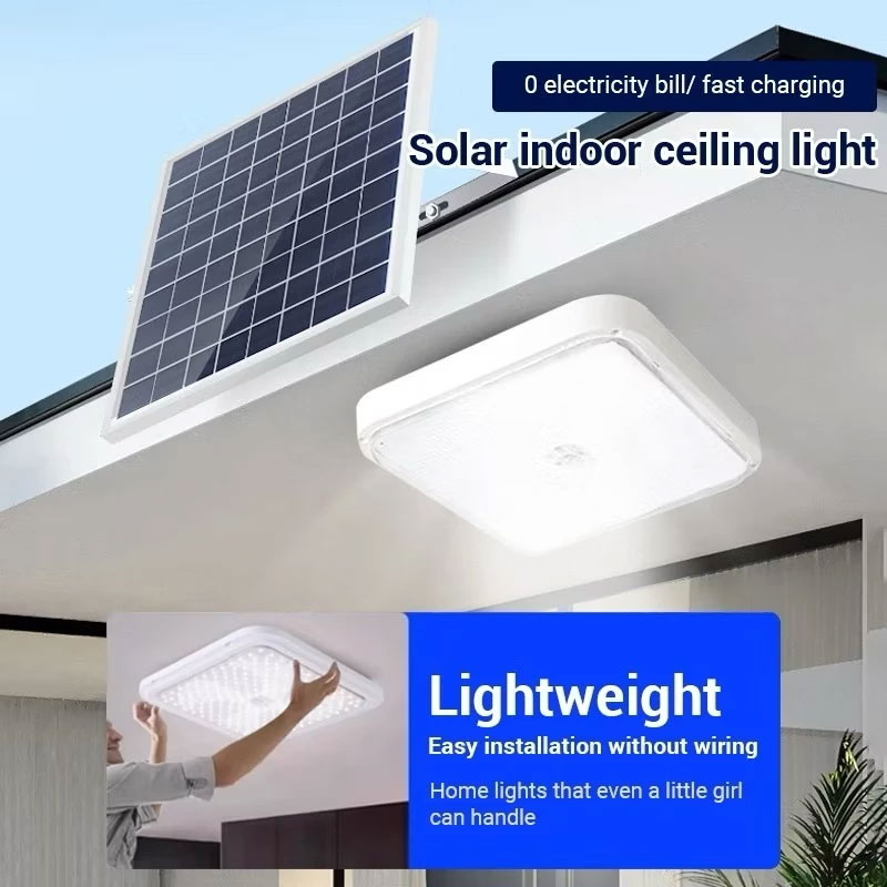 BUY 1 TAKE 1 Solar Ceiling Light 3 Colors Solar Light Indoor Solar ...