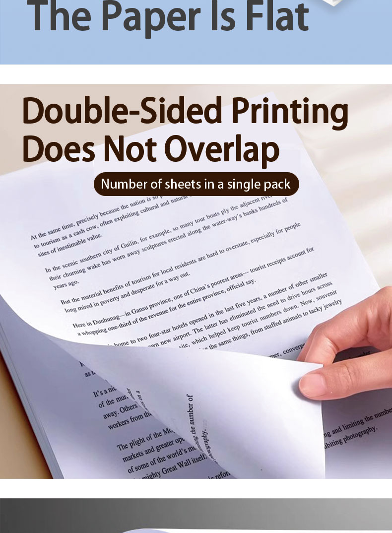 100/500Sheets Long/A4/Short Office Paper Copier Paper 70/80gsm Highest ...
