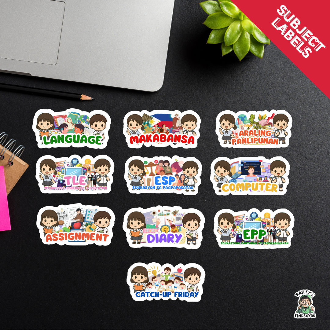 Subject Labels - Cutesy Chibi Boy or Chibi Girl Character | Machine Die ...