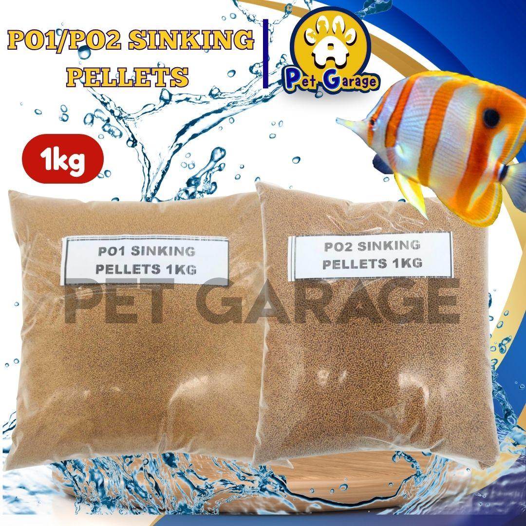 1kg P01 P02 Tateh Aquafeeds Sinking Pellets All Stages Adult Fish Early ...