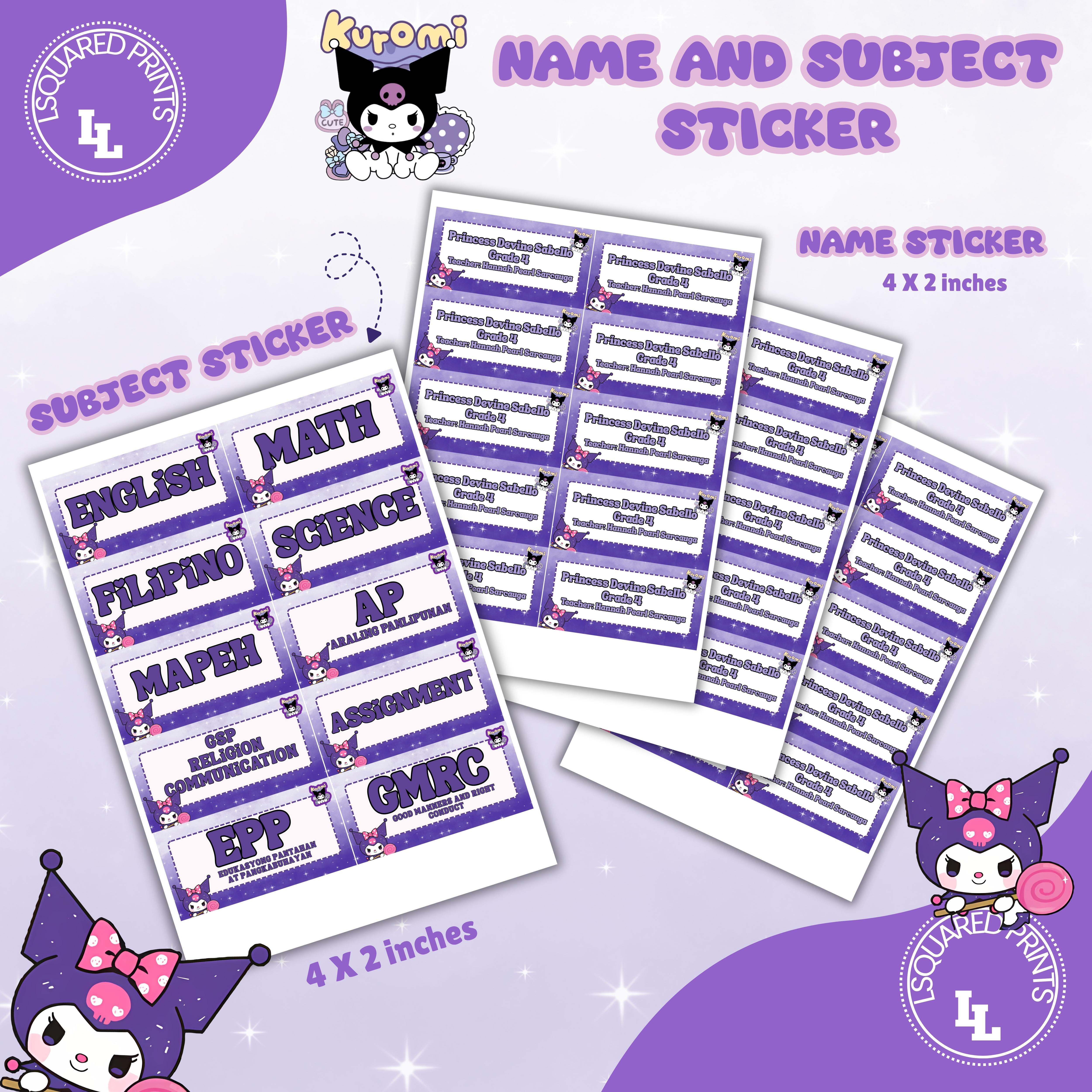 Name Sticker and Subject Sticker | Shopee Philippines