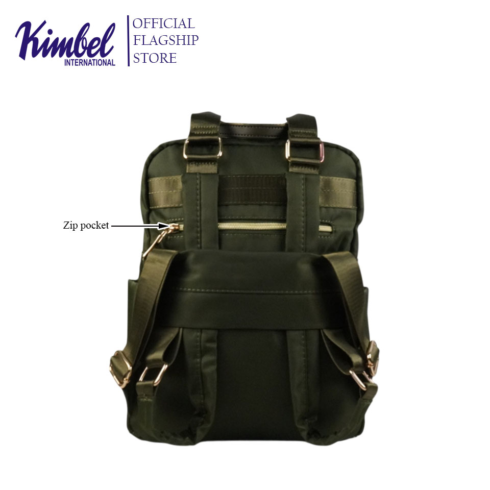 KIMBEL HGZB6632 Backpack Medium Size Satin Material | Shopee Philippines