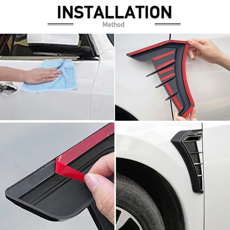 Fender Side Wing Trim Universal Fit For Sedan SUV Pickup Modification ...