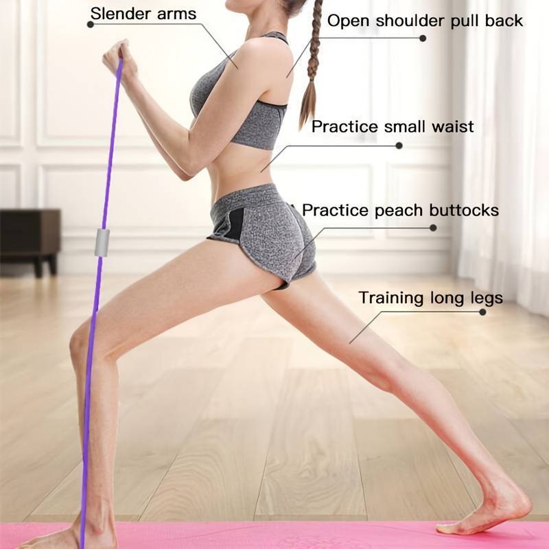 Pull Rope Exercise Rubber Yoga Resistance Band Elastic Tension Rope Gym ...