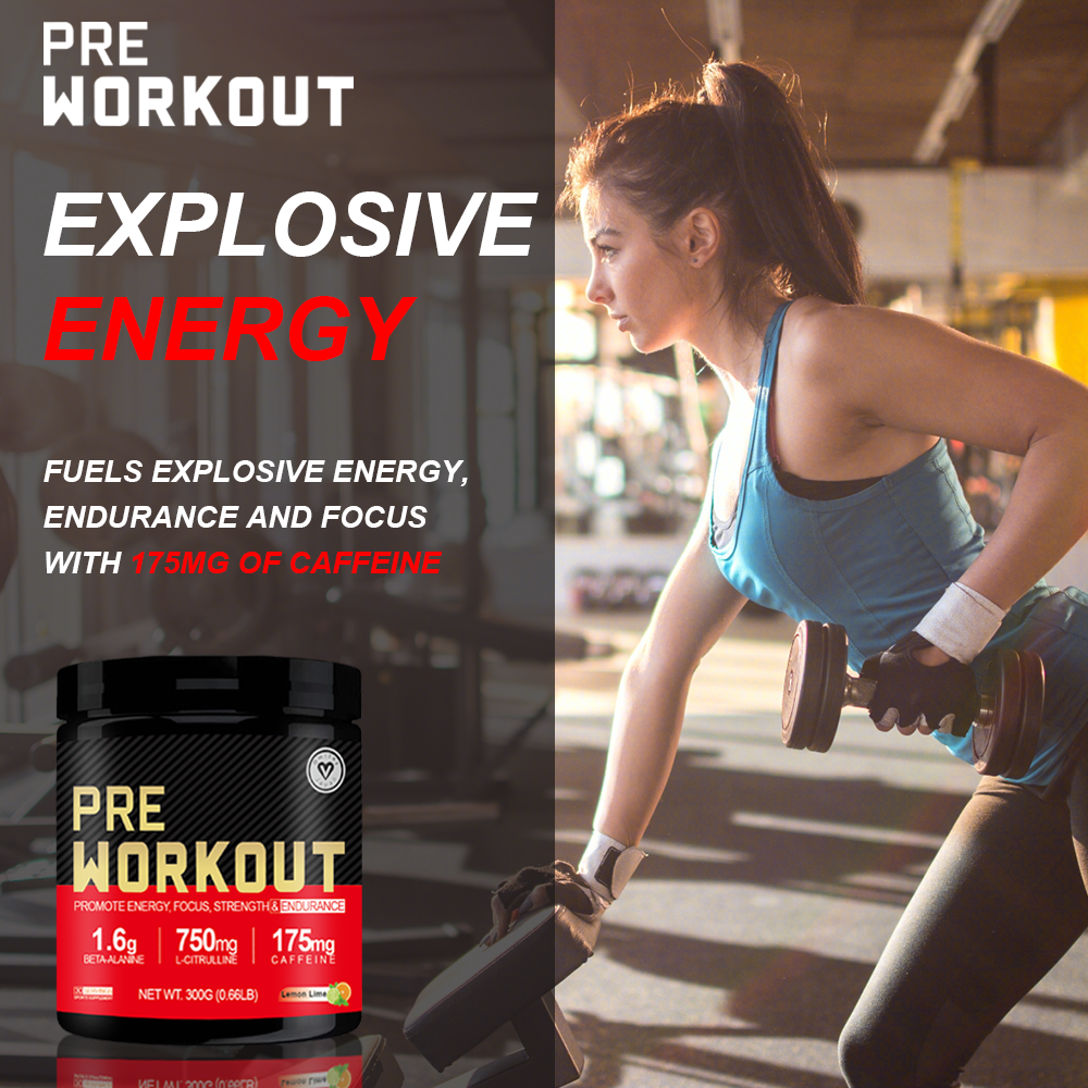 Omilay Pre Workout Powder Supplements with Creatine Monohydrate Energy