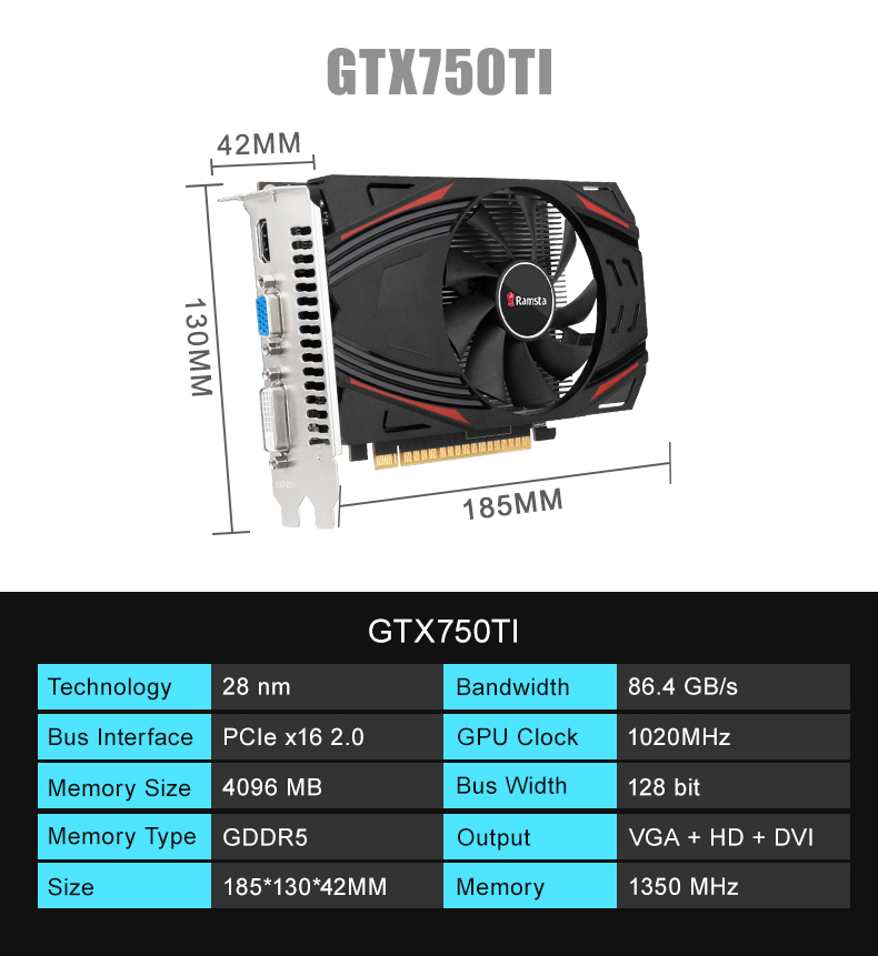 Ventola GPU 75mm Per GTX 1050ti/750/750ti - Cooler Da 0.5A, 4-pin, Sostituzione Per Schede Video - Foto 7
