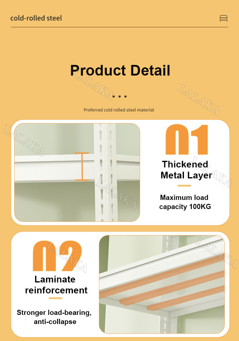 Heavy Duty Boltless All Metal Rack 6 Layer Steel Rack Shelf Organizer ...