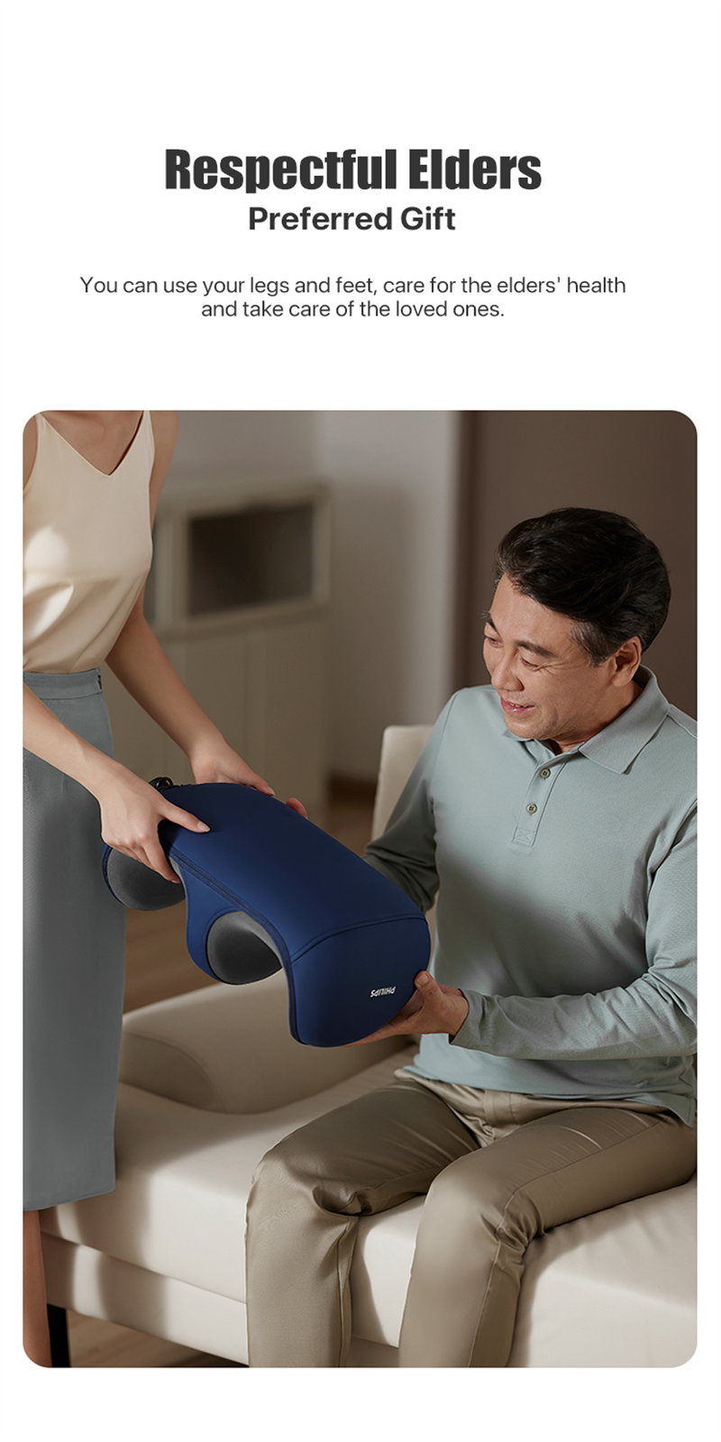 Philips Foot Massage Fully Automatic Kneading Foot Calf Thigh Massager ...